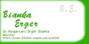 bianka erger business card